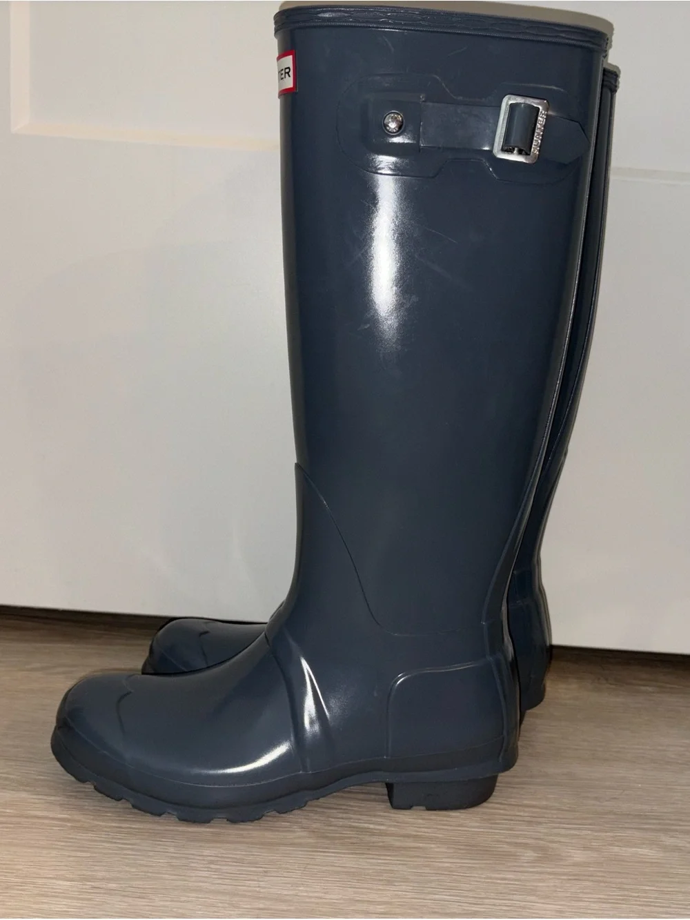 Hunter Tall Rubber Boots in Dark Gray